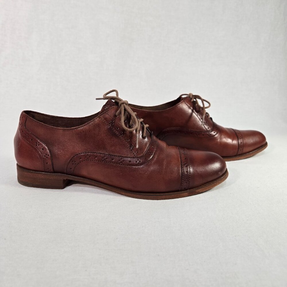 Cole Haan Mackenzie Brown Leather Oxford Shoes